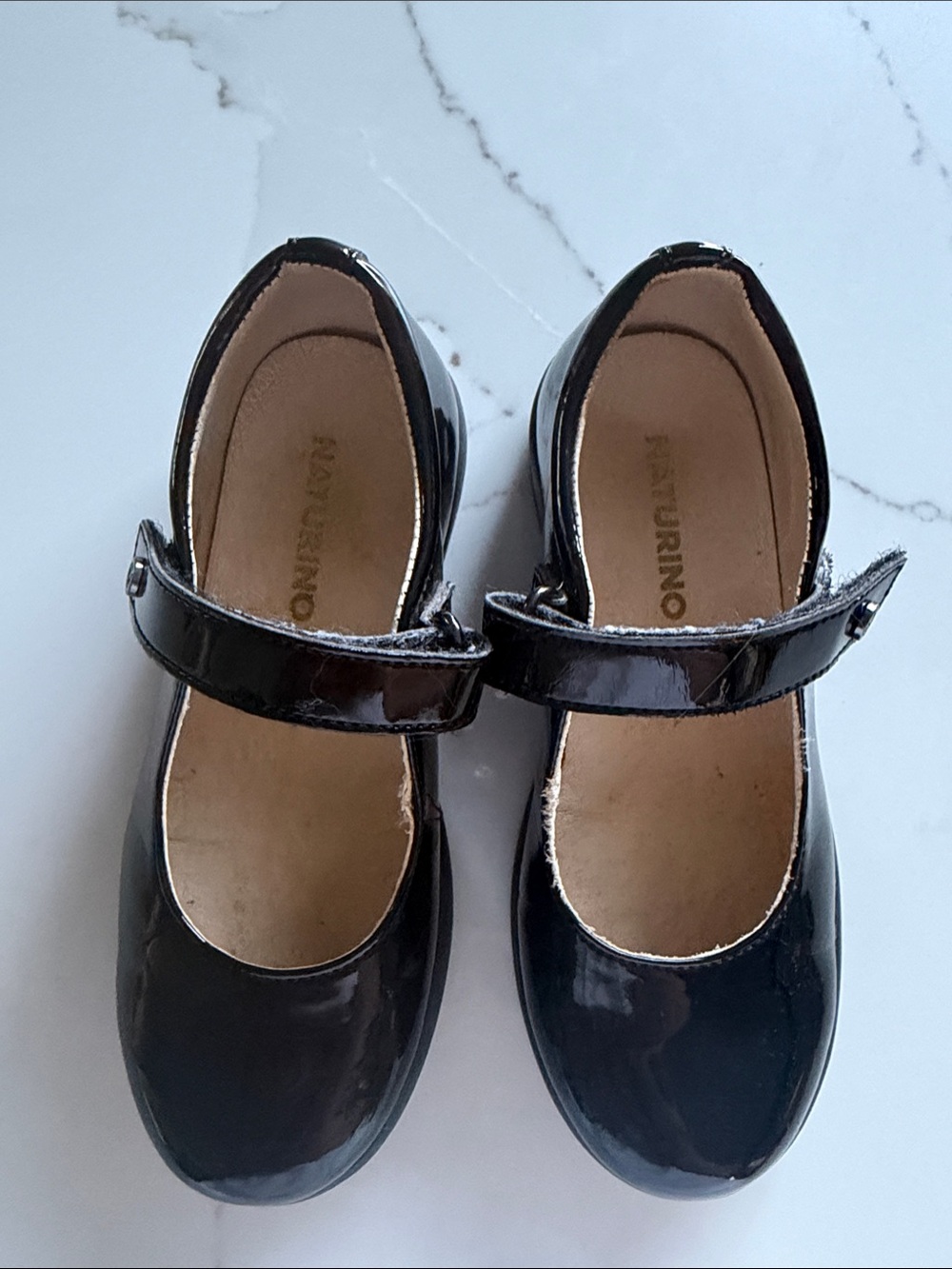 Naturino Black Patent Mary Jane Shoes for Kids